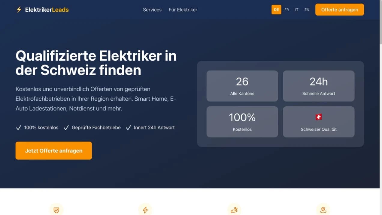 ElektrikerLeads: Einstieg in die Plattform
